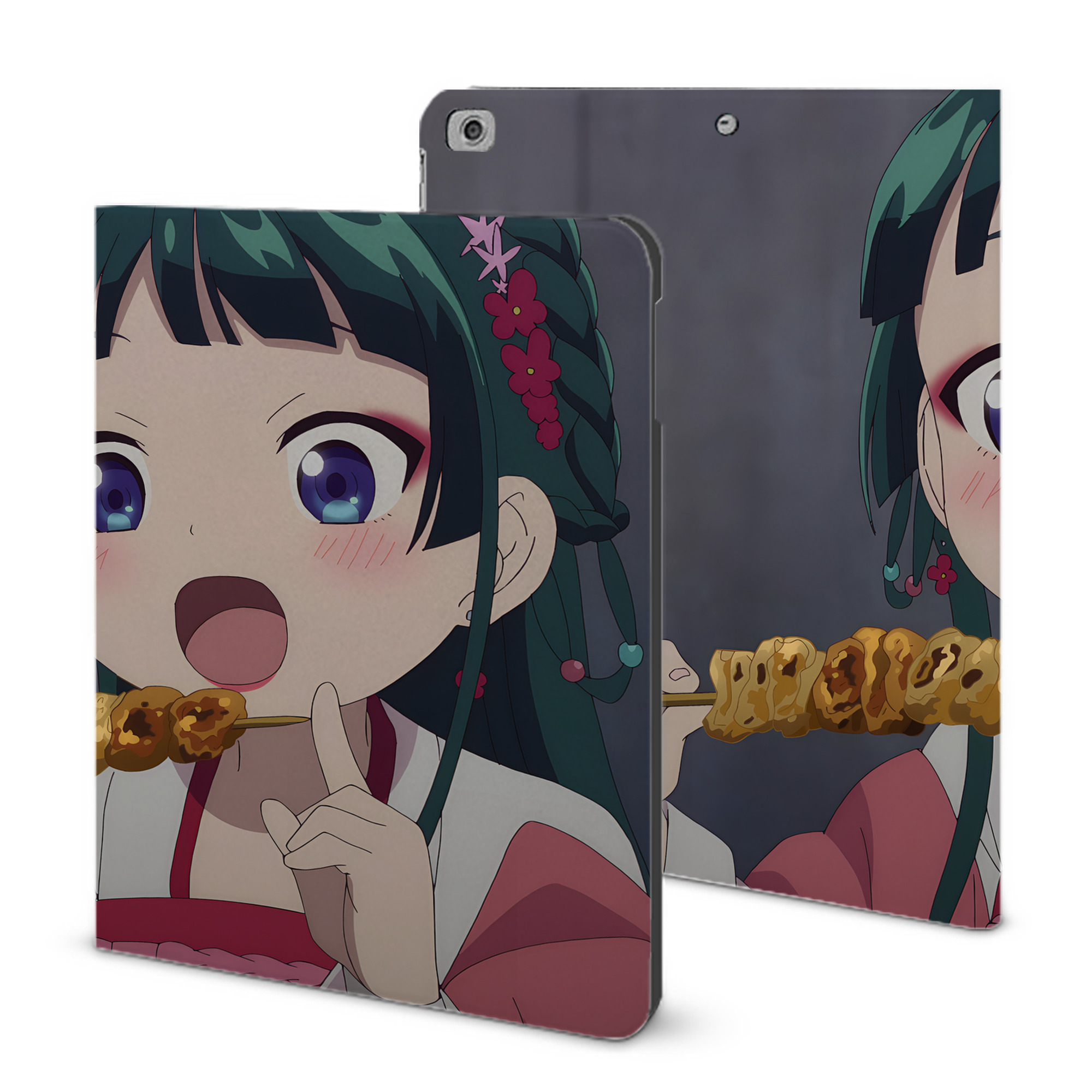 （画像用） 薬屋のひとりごと The Apothecary Diaries IPad ケース ブック型 PUレザー TPU 耐衝撃 軽量 薄型 ペン収納なし 全面保護 IPad 各モデル対応